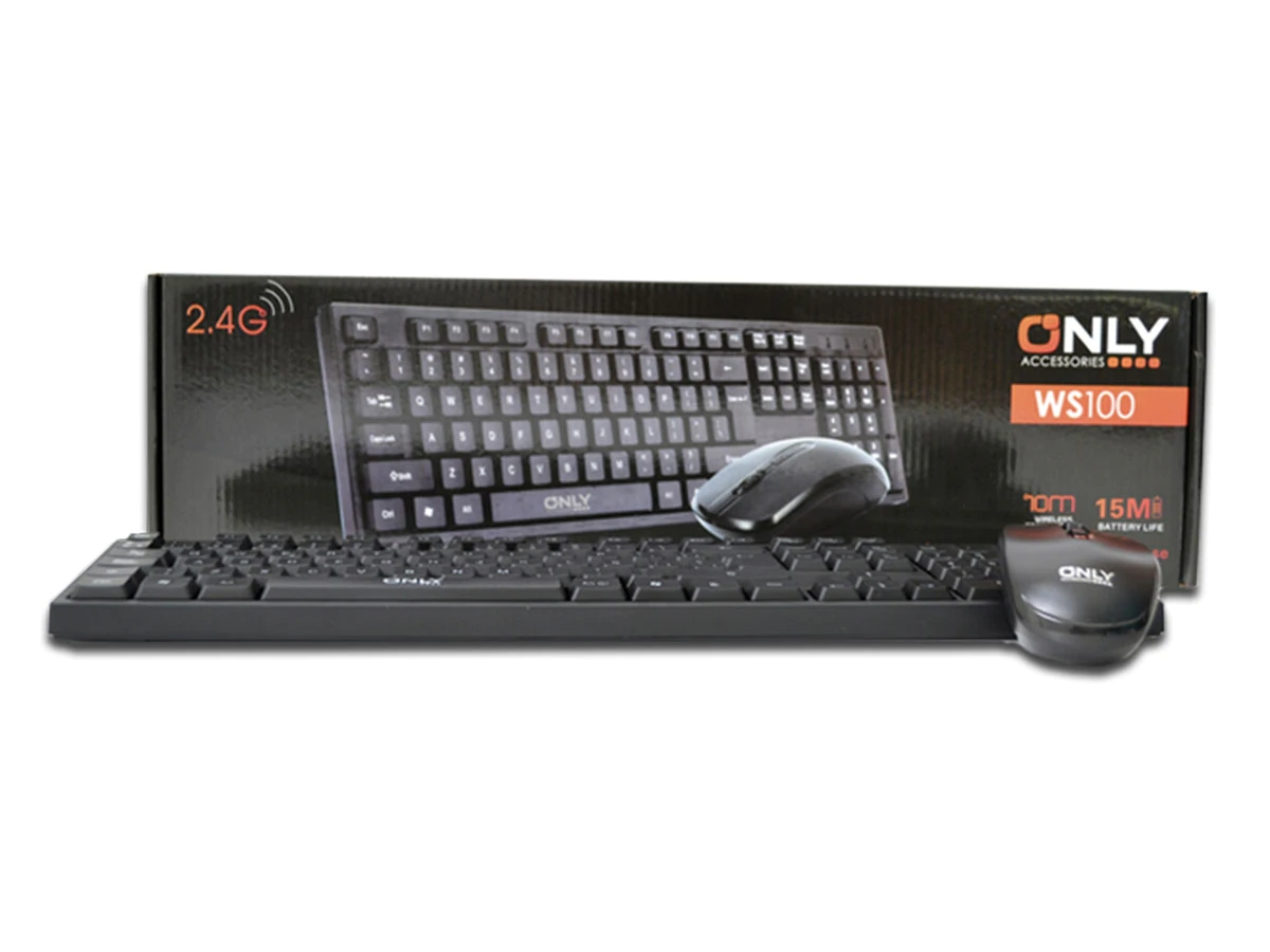 TECLADO Y MOUSE WIRELESS ONLY WS100